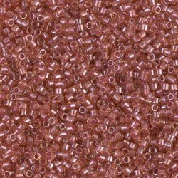 Miyuki Delica DB0913 | Sparkling Light Salmon Lined Topaz 7.2g