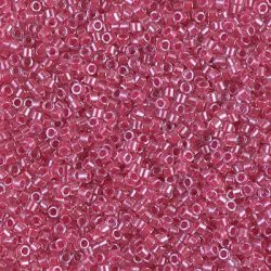 Miyuki Delica DB0914 | Sparkling Dark Pink Lined Crystal 7.2g