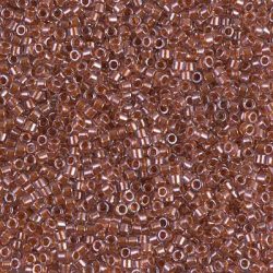 Miyuki Delica DB0915 | Sparkling Ginger Lined Crystal 7.2g