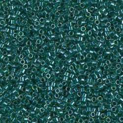 Miyuki Delica DB0919 | Sparkling Dark Teal Lined Chartreuse 7.2g