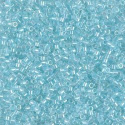 Miyuki Delica DB1672 11/0 Transparent Pearl Lined Glacier Blue Luster 7.2g