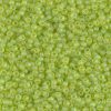 Miyuki 11-90143FR/11-143FR Seed Beads 11/0, Transparent Chartreuse Matte AB, 24g Shipped in an Elizabeth Ward bead container