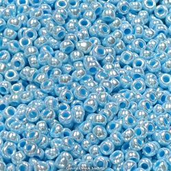 Miyuki 11-90430 Seed Beads | Opaque Baby Blue Luster 11/0, 24g