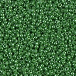 Miyuki 11-90431 Seed Beads | Opaque Jade Green Luster 11/0, 24g